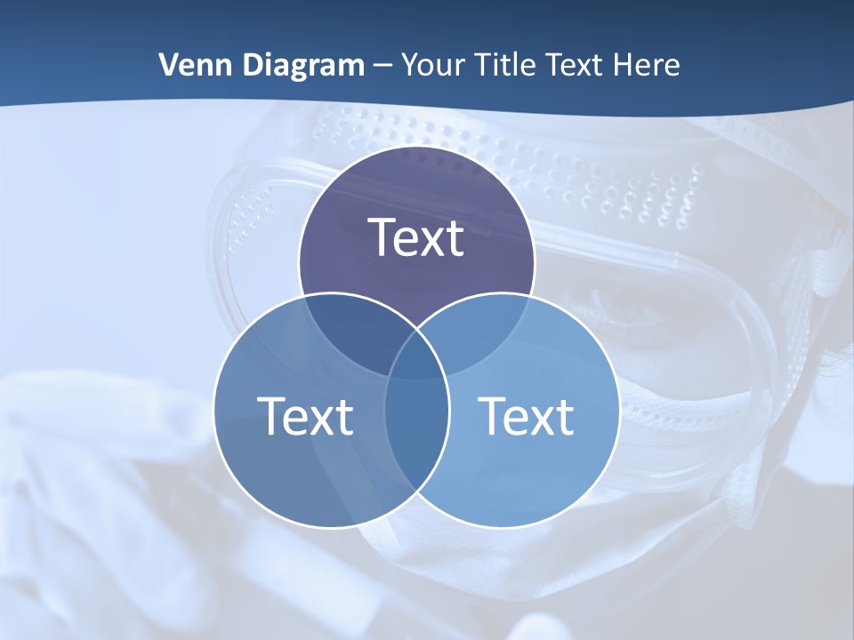 A Woman In A Mask And Goggles Holding A Pipe PowerPoint Template