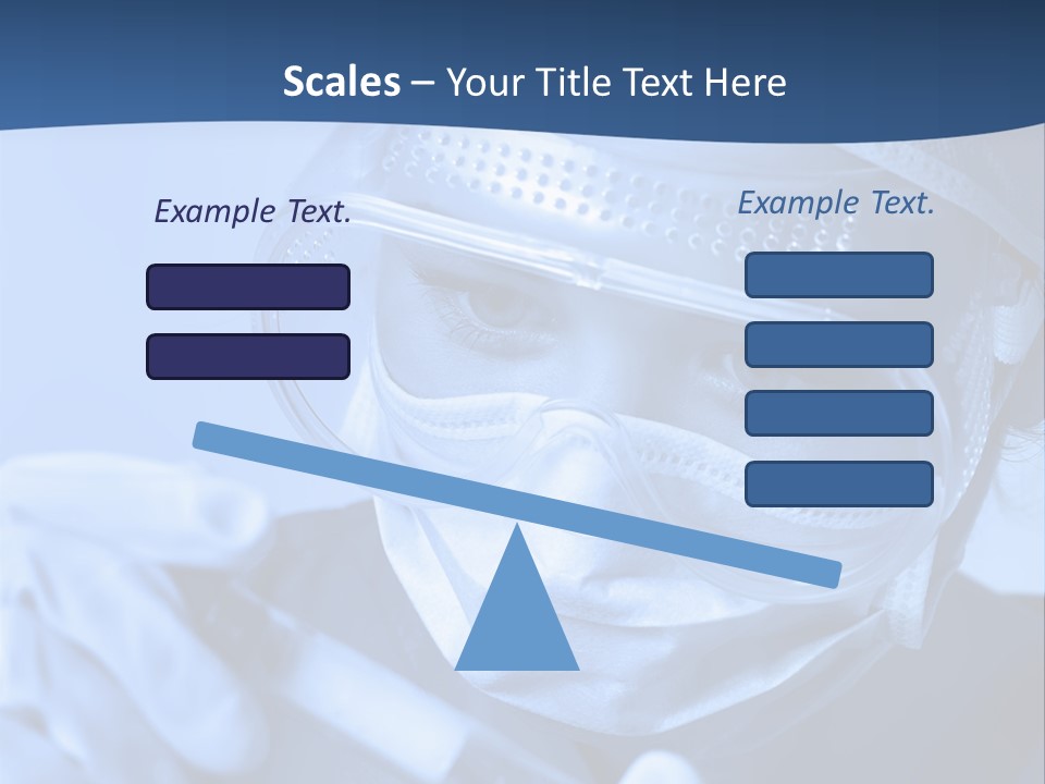 A Woman In A Mask And Goggles Holding A Pipe PowerPoint Template