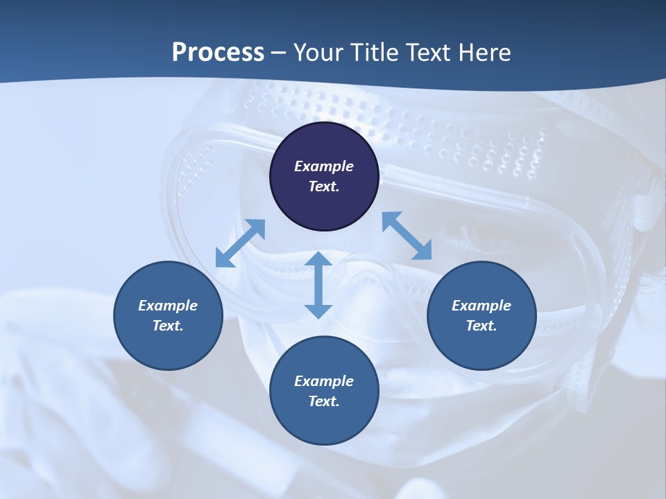 A Woman In A Mask And Goggles Holding A Pipe PowerPoint Template