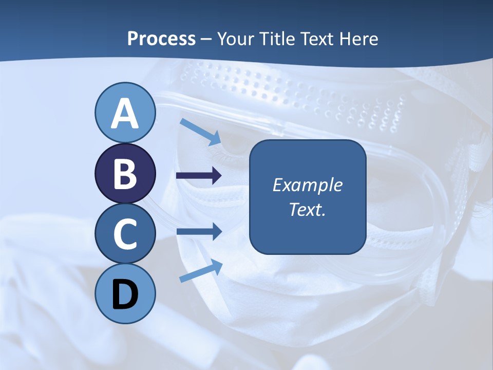 A Woman In A Mask And Goggles Holding A Pipe PowerPoint Template