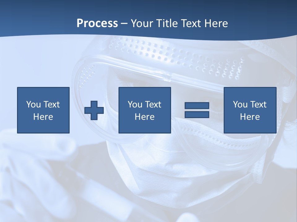 A Woman In A Mask And Goggles Holding A Pipe PowerPoint Template