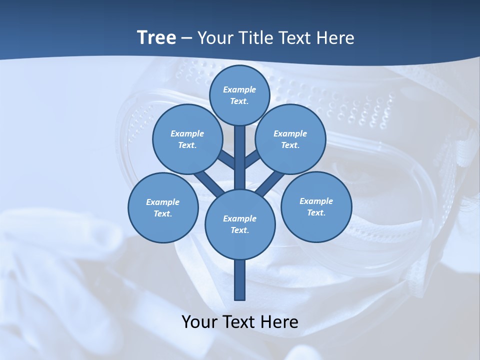 A Woman In A Mask And Goggles Holding A Pipe PowerPoint Template