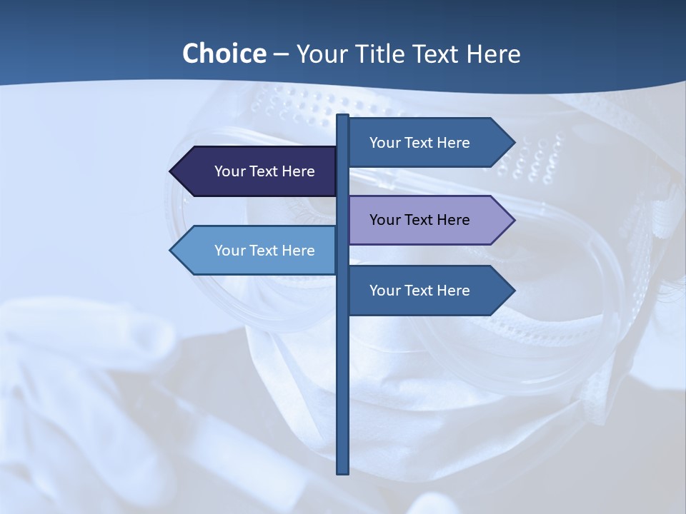 A Woman In A Mask And Goggles Holding A Pipe PowerPoint Template