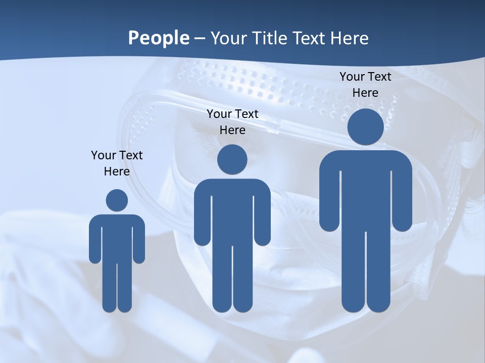 A Woman In A Mask And Goggles Holding A Pipe PowerPoint Template