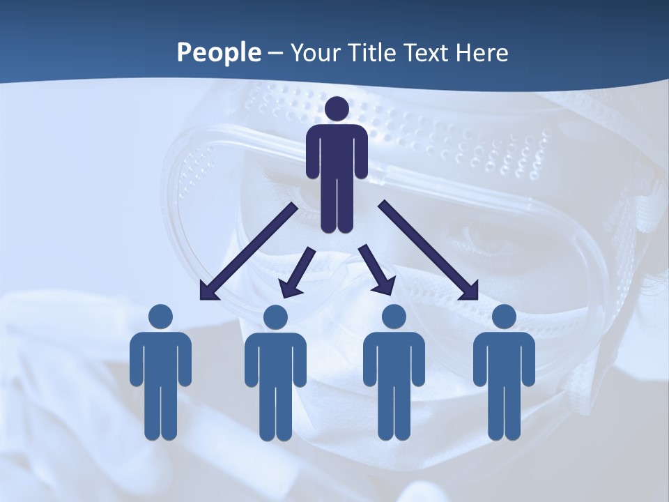 A Woman In A Mask And Goggles Holding A Pipe PowerPoint Template