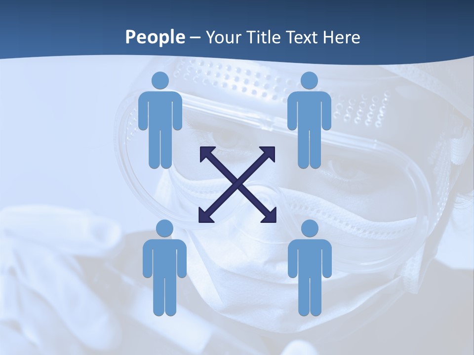 A Woman In A Mask And Goggles Holding A Pipe PowerPoint Template