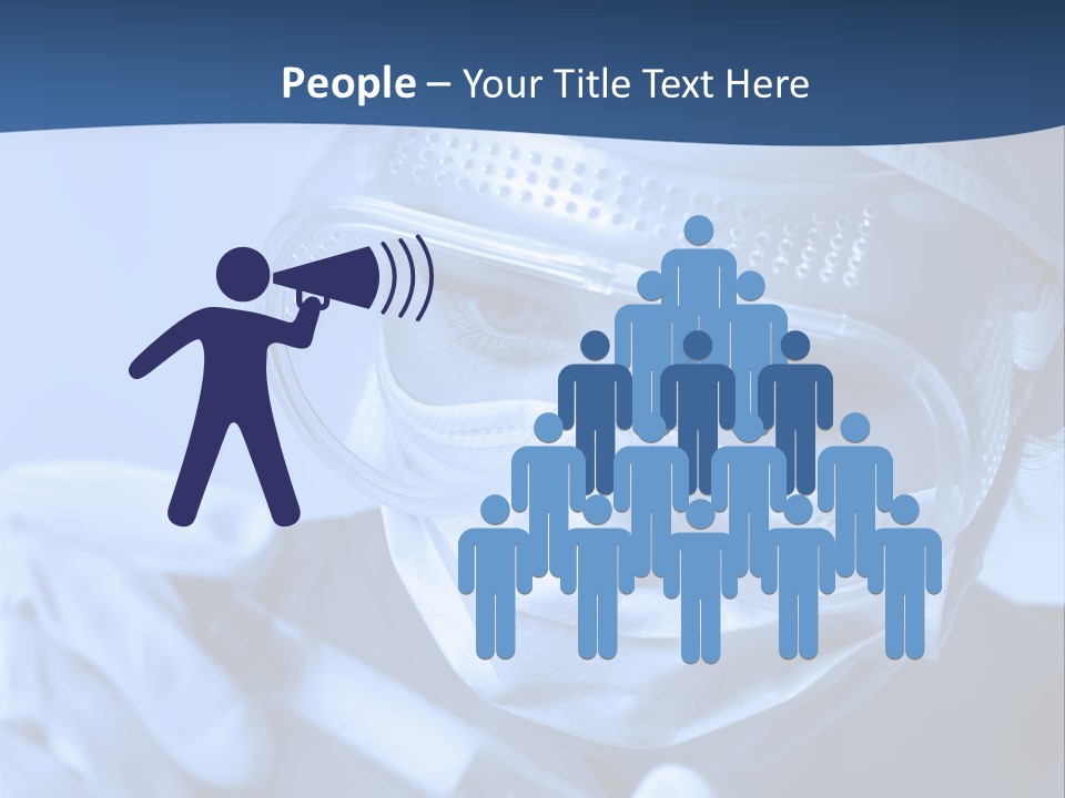 A Woman In A Mask And Goggles Holding A Pipe PowerPoint Template