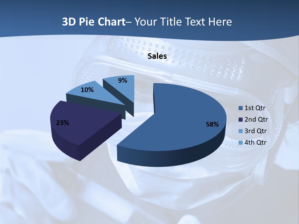 A Woman In A Mask And Goggles Holding A Pipe PowerPoint Template