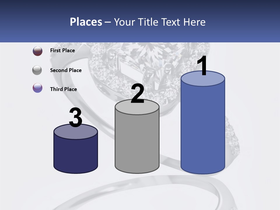 A Diamond Ring With A Name Tag On It PowerPoint Template