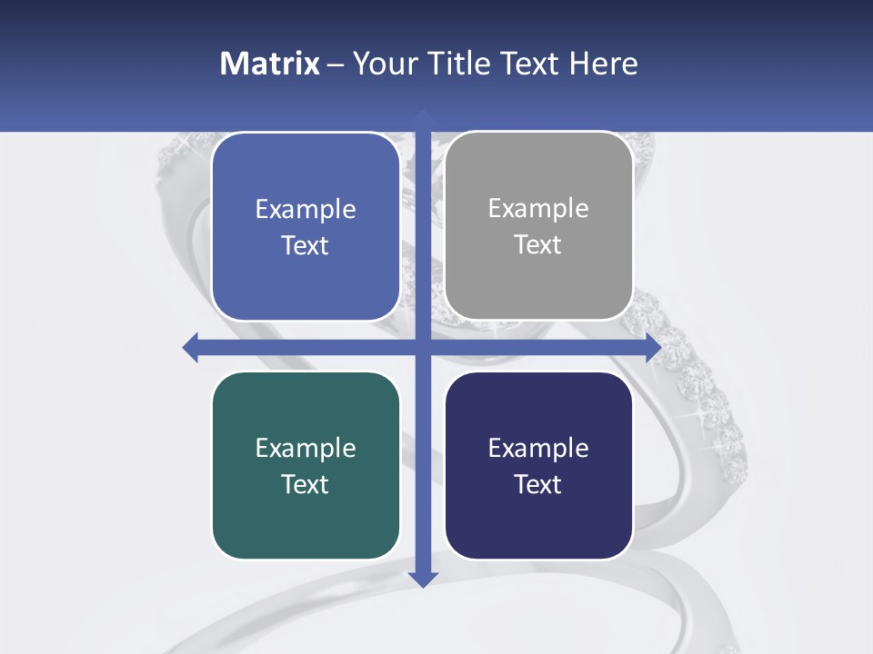 A Diamond Ring With A Name Tag On It PowerPoint Template