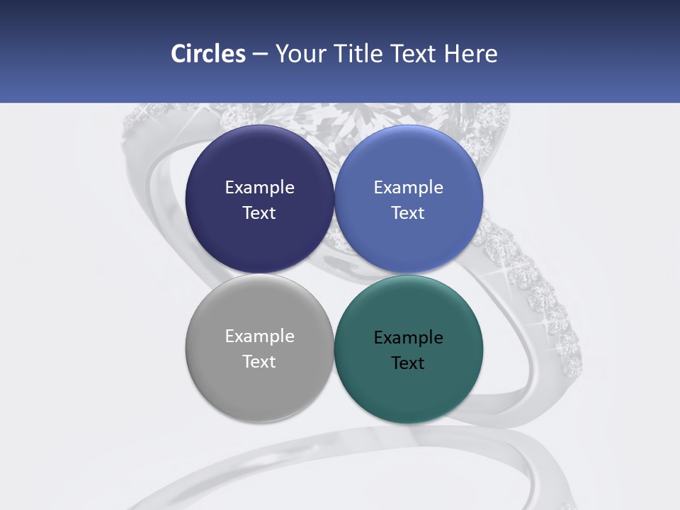 A Diamond Ring With A Name Tag On It PowerPoint Template