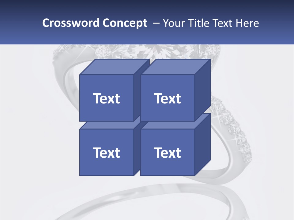 A Diamond Ring With A Name Tag On It PowerPoint Template