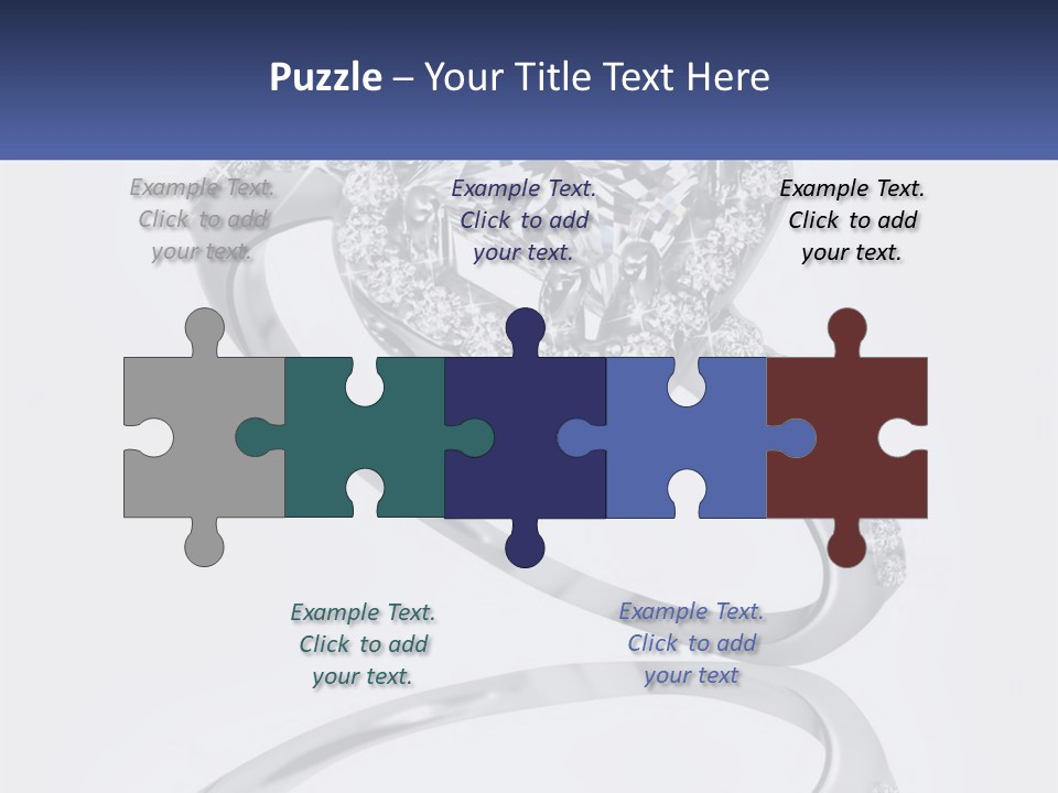 A Diamond Ring With A Name Tag On It PowerPoint Template