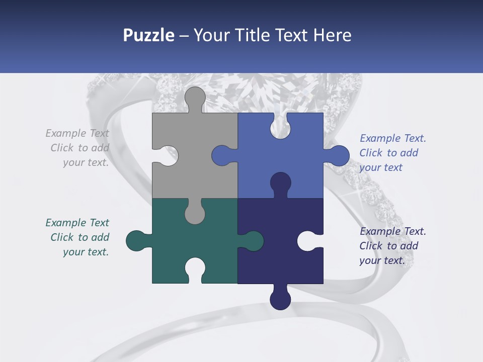 A Diamond Ring With A Name Tag On It PowerPoint Template