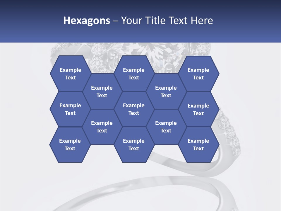 A Diamond Ring With A Name Tag On It PowerPoint Template