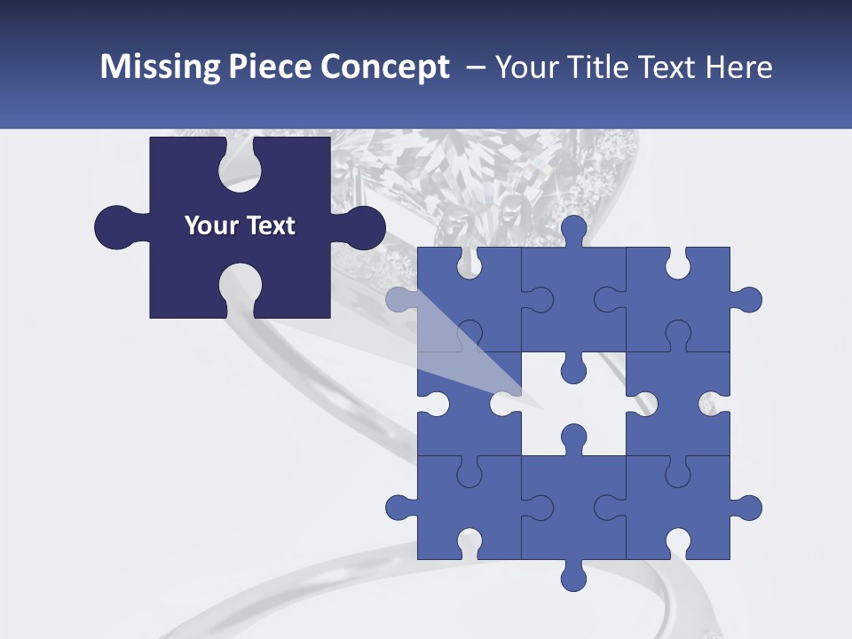 A Diamond Ring With A Name Tag On It PowerPoint Template