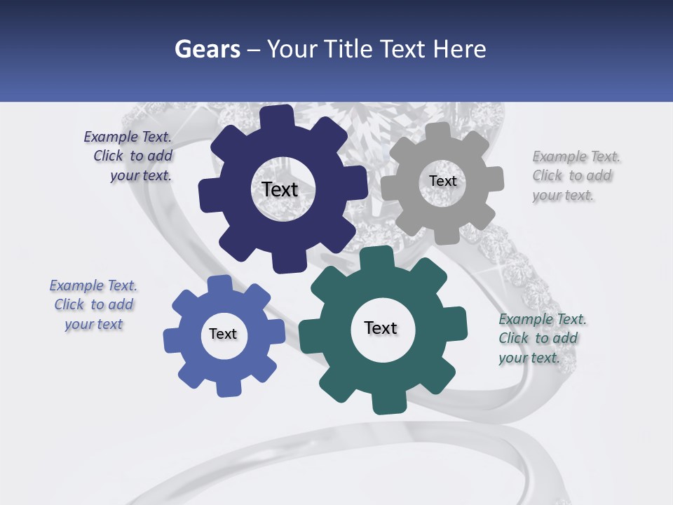 A Diamond Ring With A Name Tag On It PowerPoint Template