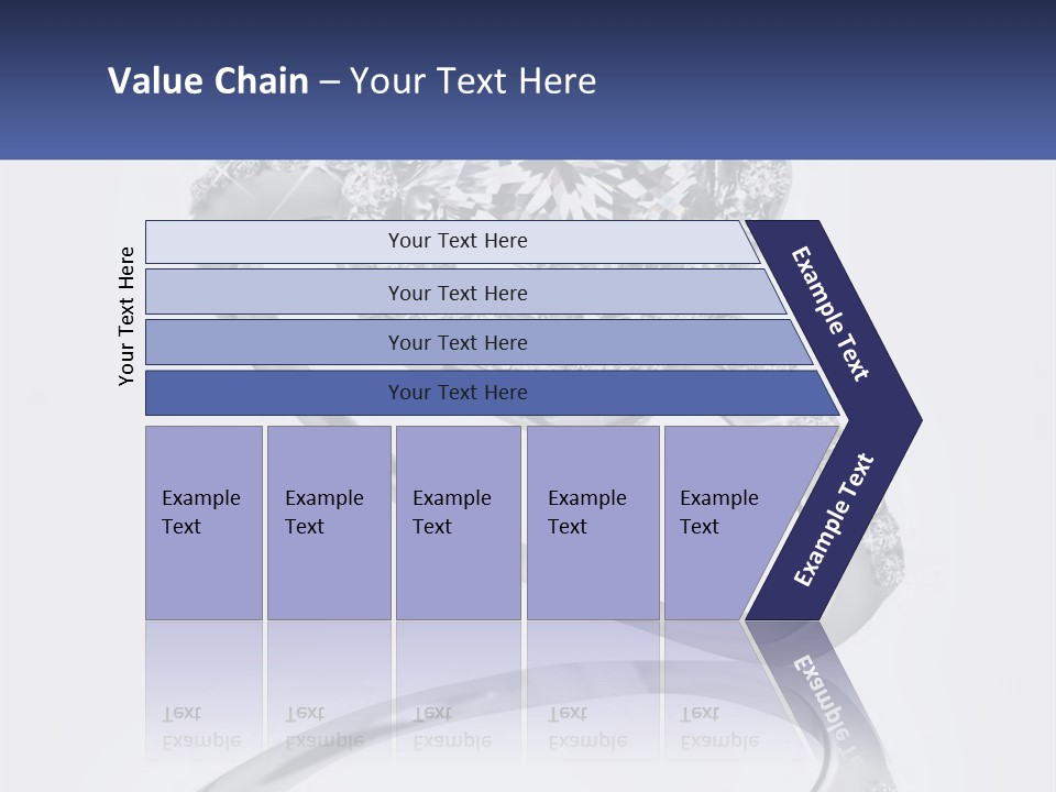 A Diamond Ring With A Name Tag On It PowerPoint Template