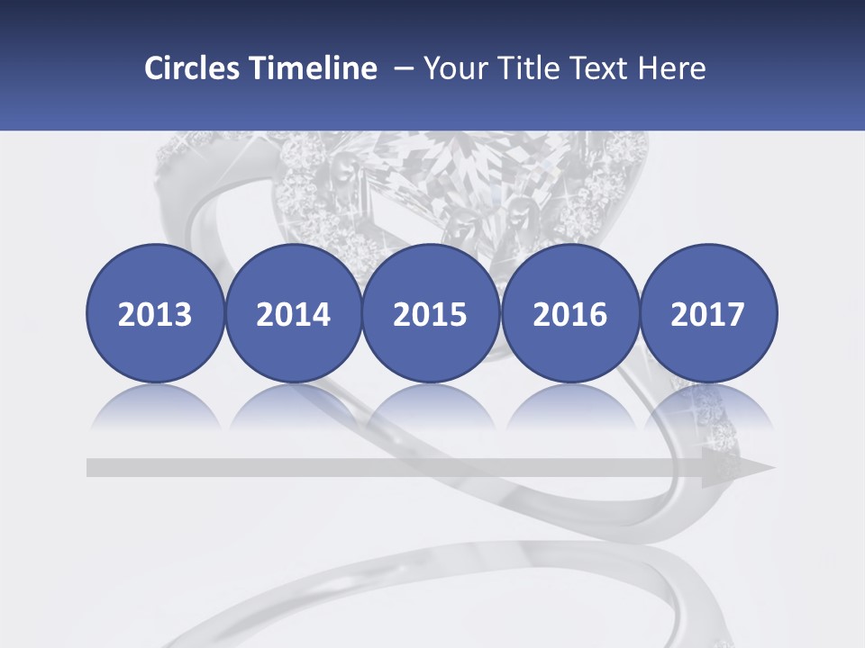 A Diamond Ring With A Name Tag On It PowerPoint Template