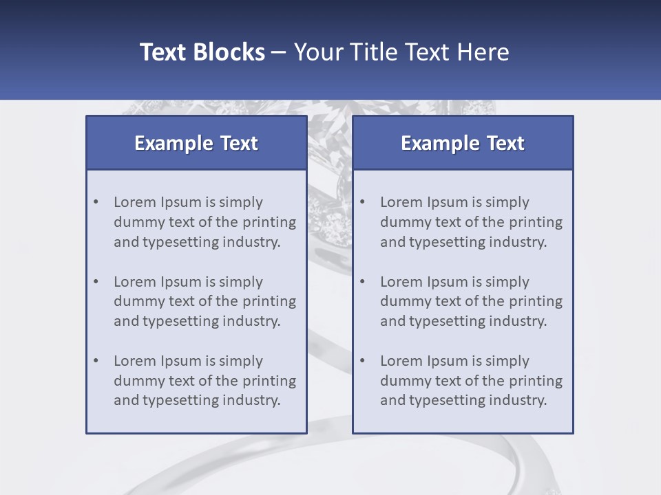 A Diamond Ring With A Name Tag On It PowerPoint Template