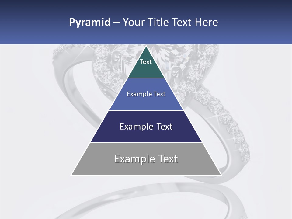 A Diamond Ring With A Name Tag On It PowerPoint Template