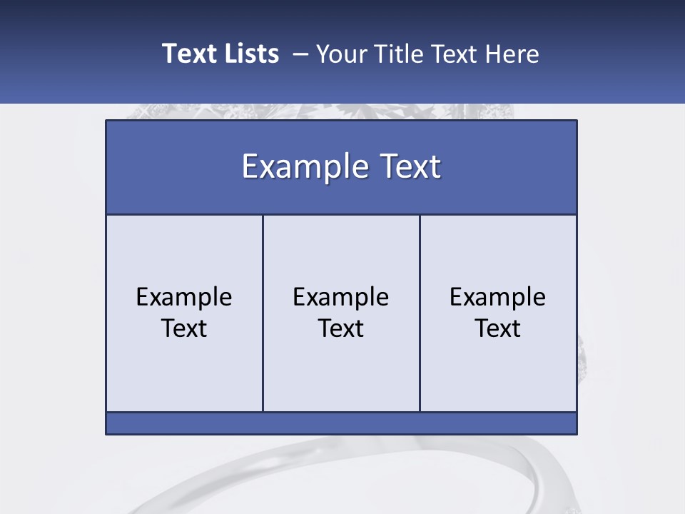 A Diamond Ring With A Name Tag On It PowerPoint Template