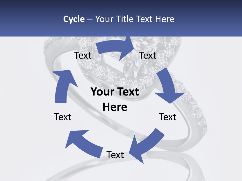A Diamond Ring With A Name Tag On It PowerPoint Template