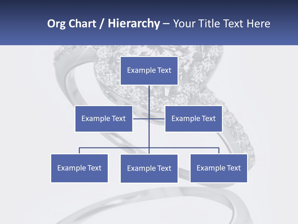 A Diamond Ring With A Name Tag On It PowerPoint Template