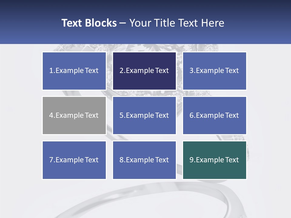 A Diamond Ring With A Name Tag On It PowerPoint Template