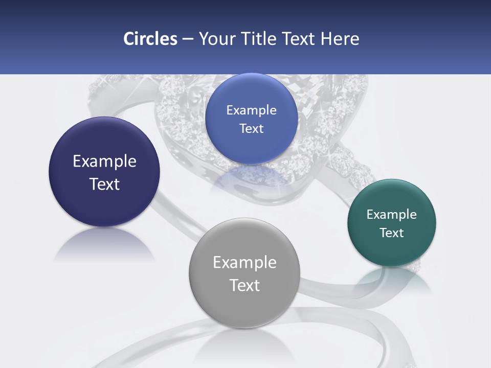 A Diamond Ring With A Name Tag On It PowerPoint Template