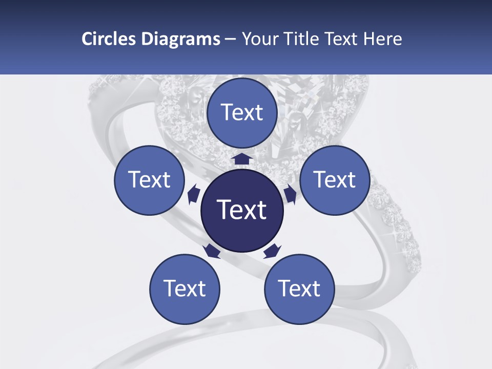 A Diamond Ring With A Name Tag On It PowerPoint Template