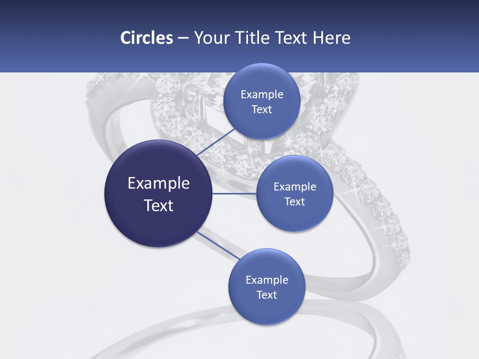 A Diamond Ring With A Name Tag On It PowerPoint Template