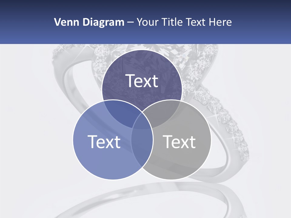 A Diamond Ring With A Name Tag On It PowerPoint Template