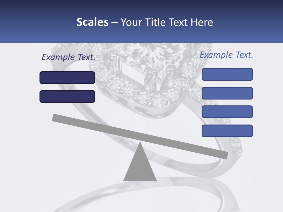 A Diamond Ring With A Name Tag On It PowerPoint Template