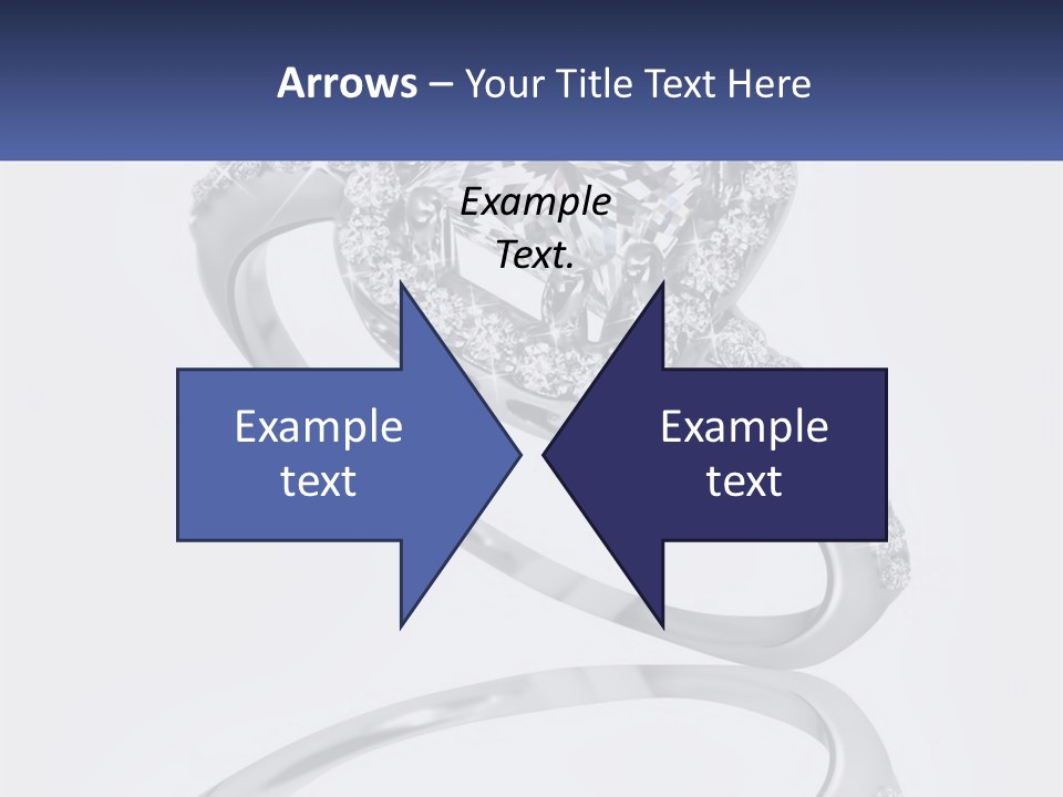 A Diamond Ring With A Name Tag On It PowerPoint Template