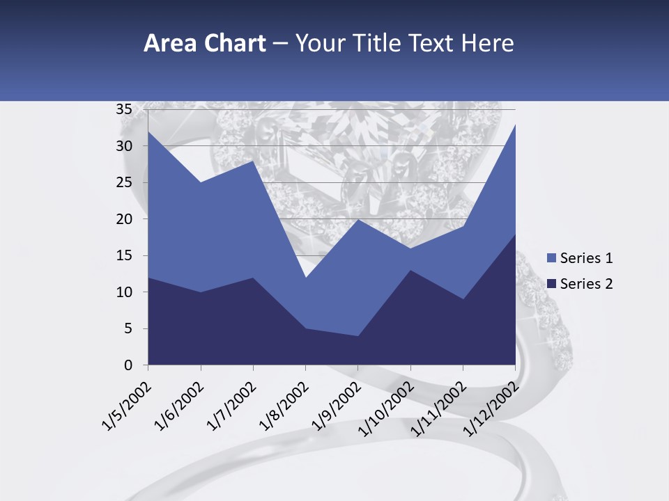 A Diamond Ring With A Name Tag On It PowerPoint Template