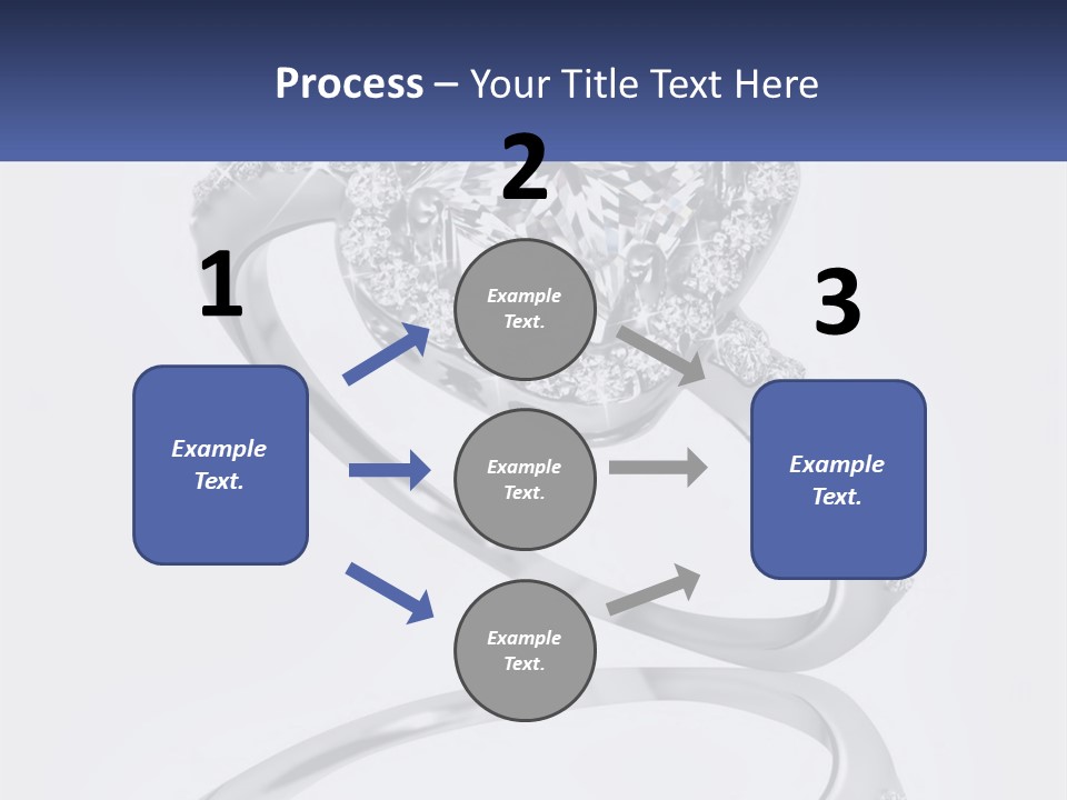 A Diamond Ring With A Name Tag On It PowerPoint Template