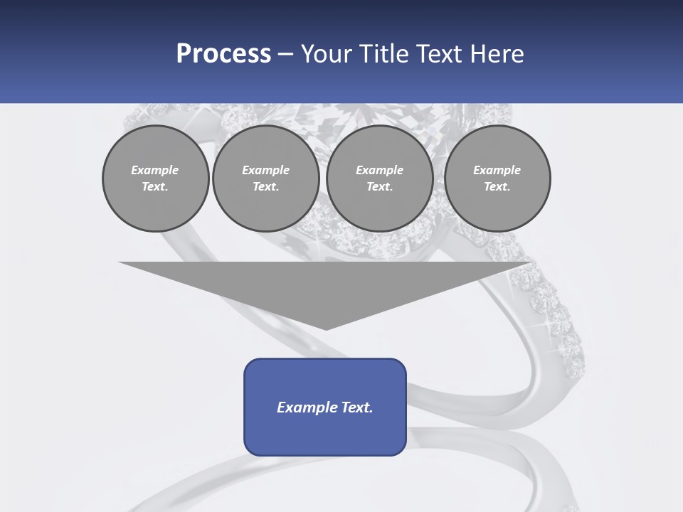 A Diamond Ring With A Name Tag On It PowerPoint Template