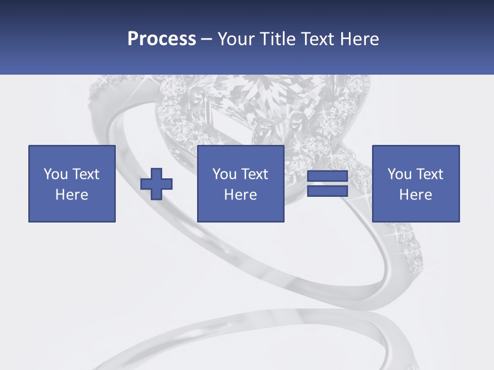A Diamond Ring With A Name Tag On It PowerPoint Template