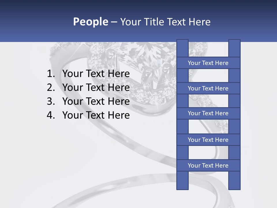 A Diamond Ring With A Name Tag On It PowerPoint Template