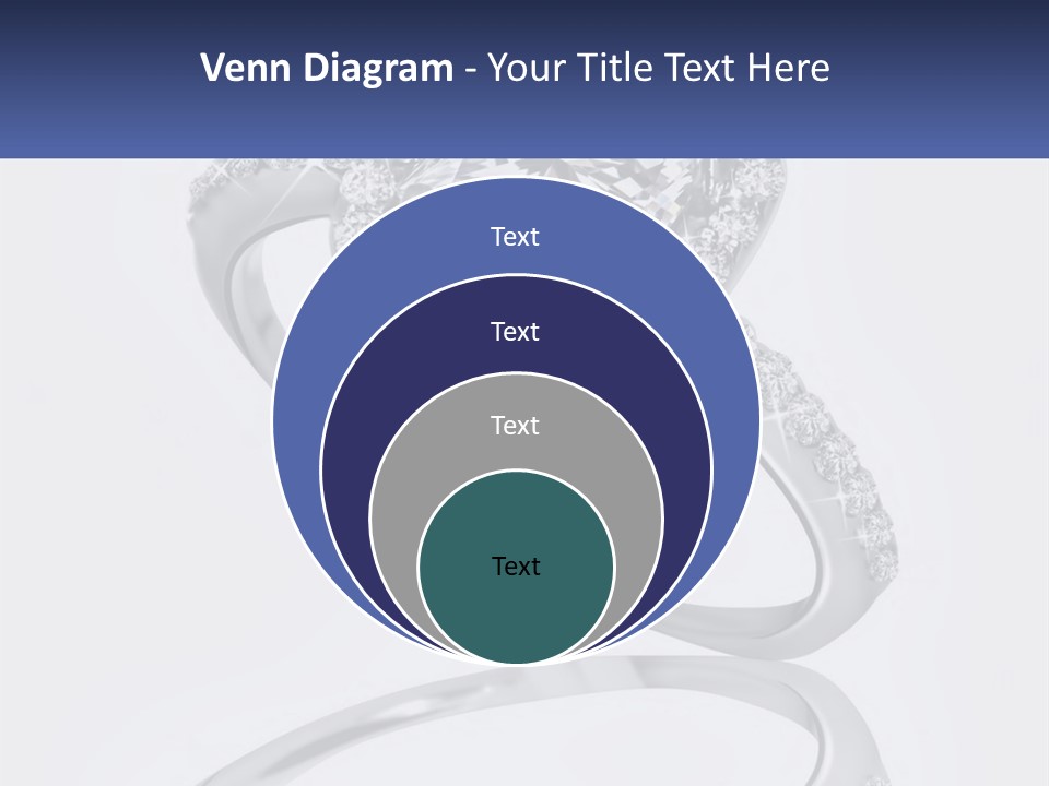 A Diamond Ring With A Name Tag On It PowerPoint Template