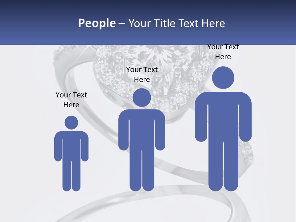 A Diamond Ring With A Name Tag On It PowerPoint Template