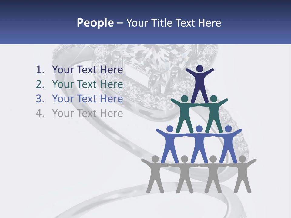 A Diamond Ring With A Name Tag On It PowerPoint Template