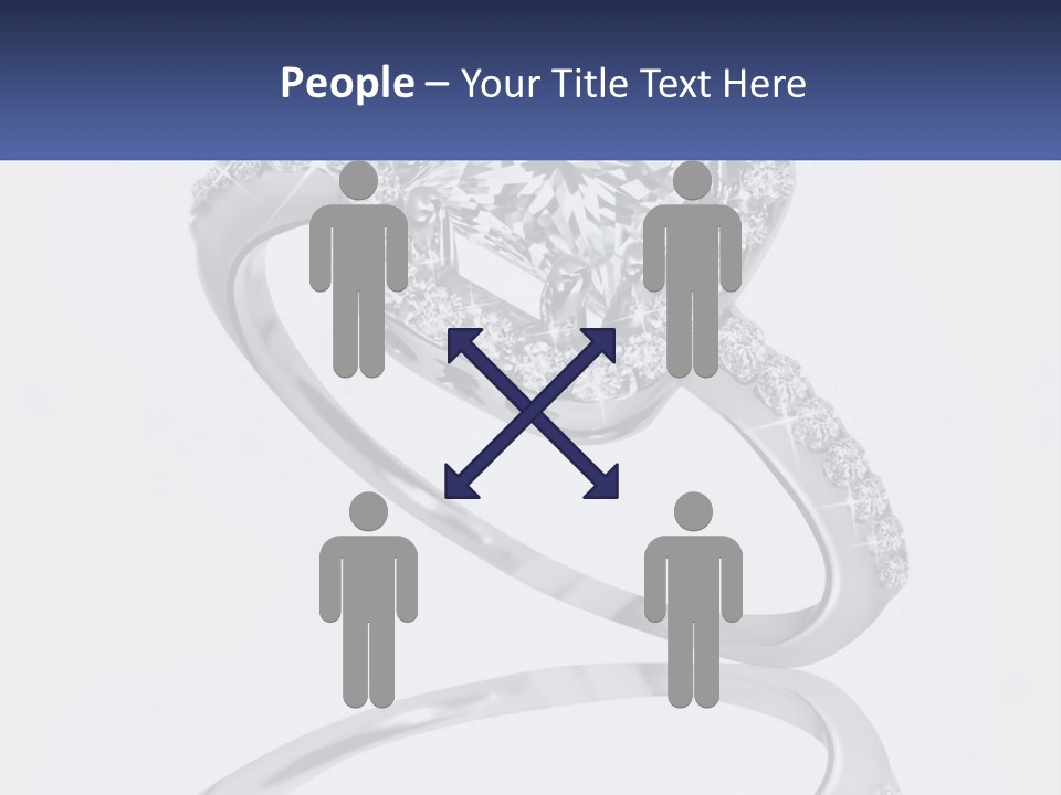 A Diamond Ring With A Name Tag On It PowerPoint Template