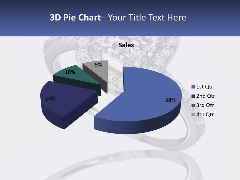 A Diamond Ring With A Name Tag On It PowerPoint Template