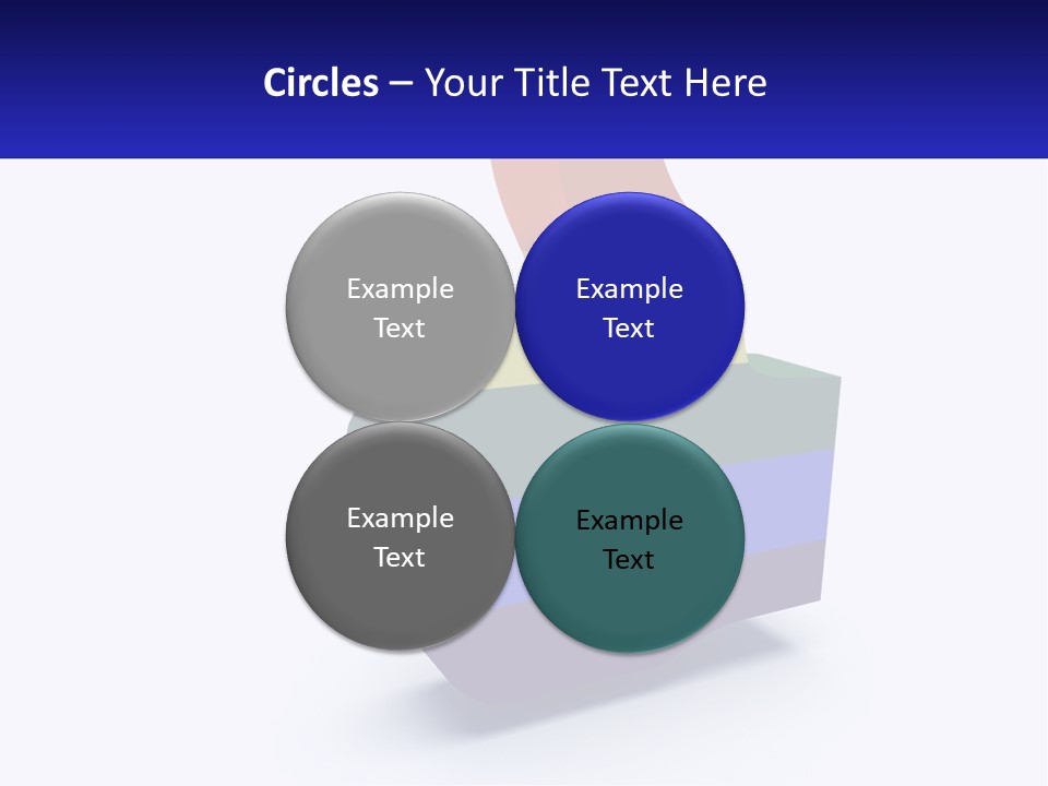 A 3D Image Of A Rainbow Colored Finger PowerPoint Template