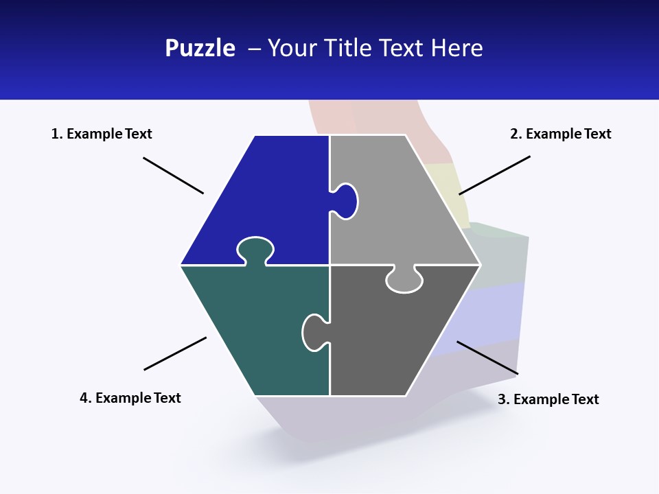 A 3D Image Of A Rainbow Colored Finger PowerPoint Template