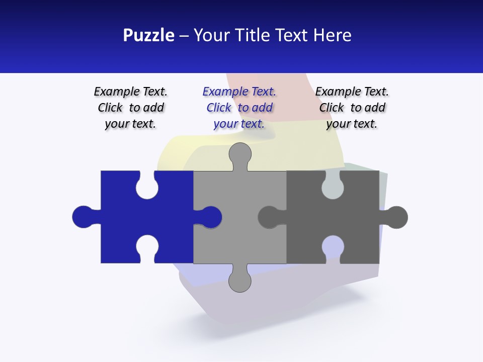 A 3D Image Of A Rainbow Colored Finger PowerPoint Template