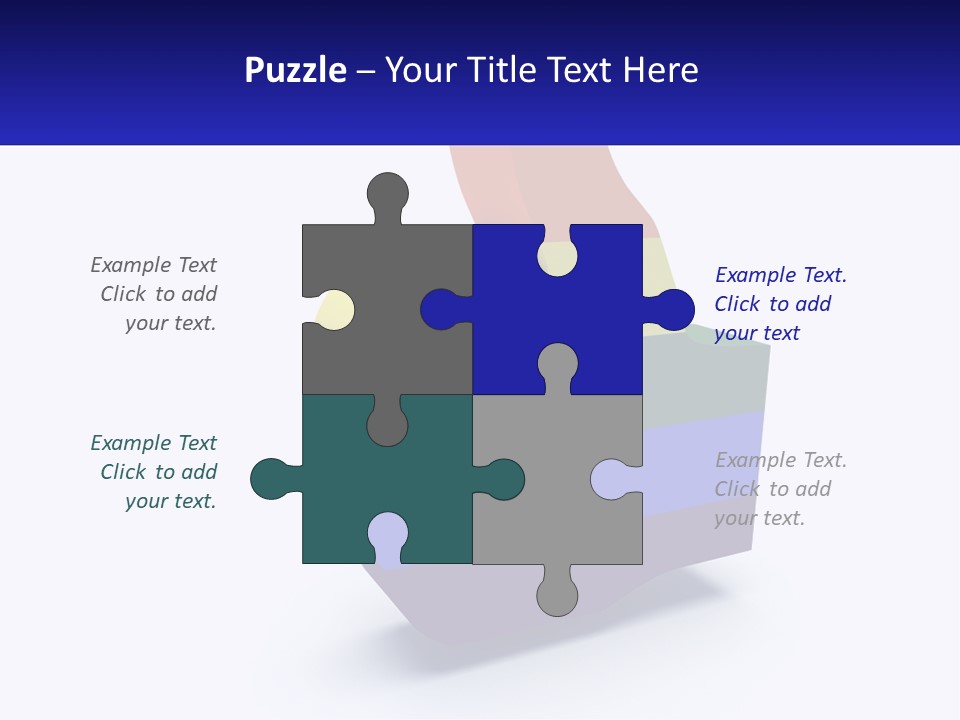 A 3D Image Of A Rainbow Colored Finger PowerPoint Template