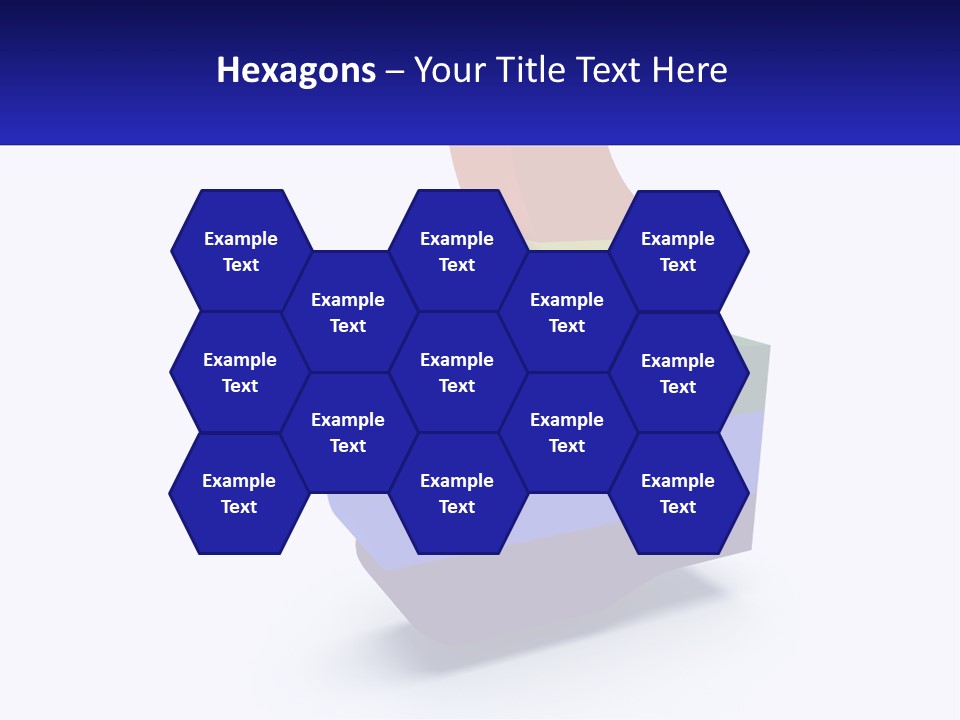 A 3D Image Of A Rainbow Colored Finger PowerPoint Template